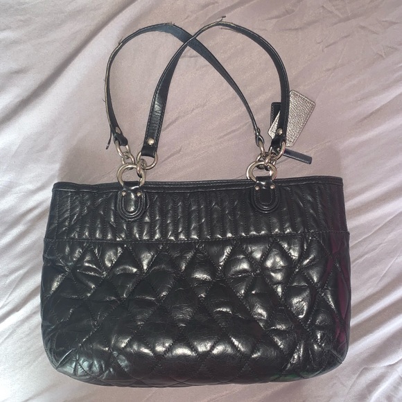Coach Black Leather Shoulder Bag - Picture 6 of 7